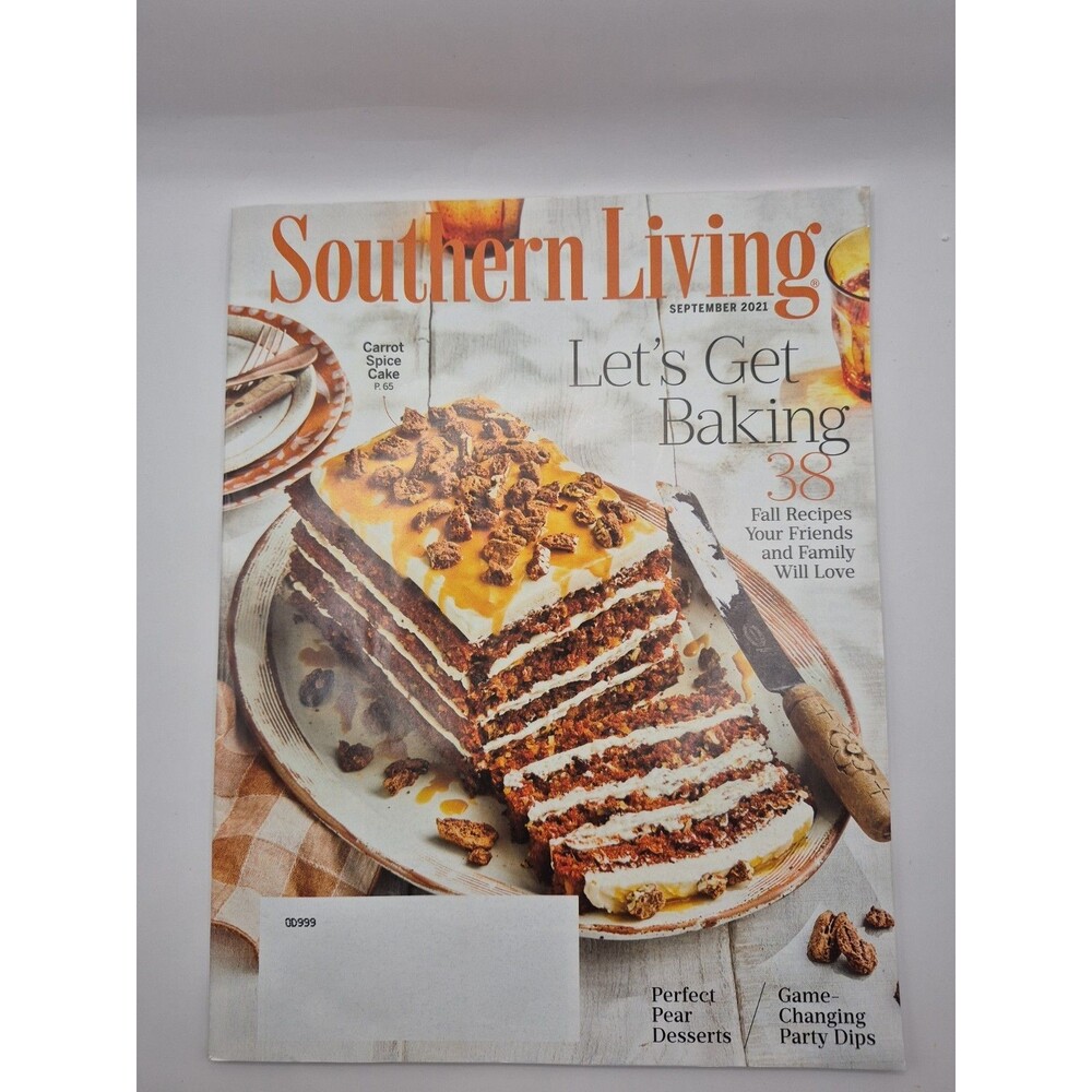 Southern Living Magazine ☆ Sept 2021 ☆ LET'S GET BAKING ISSUE ☆ 38 Fall Recipes